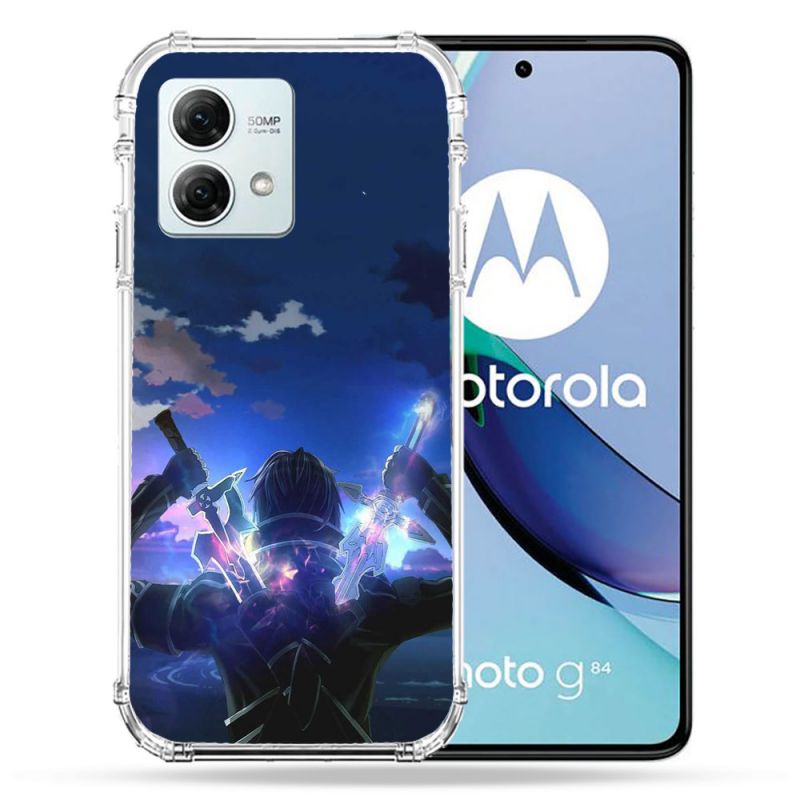 Coque Renforcée Pour Motorola G84 5G Manga SAO sword Art Online Epee