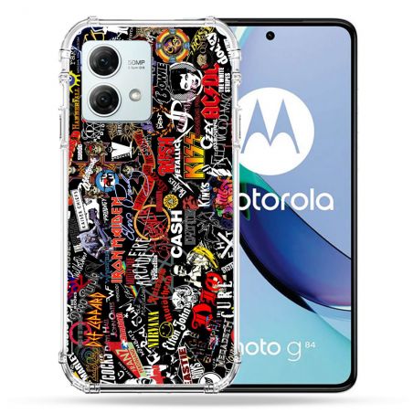Coque Renforcée Pour Motorola G84 5G Musique Rock Groupe