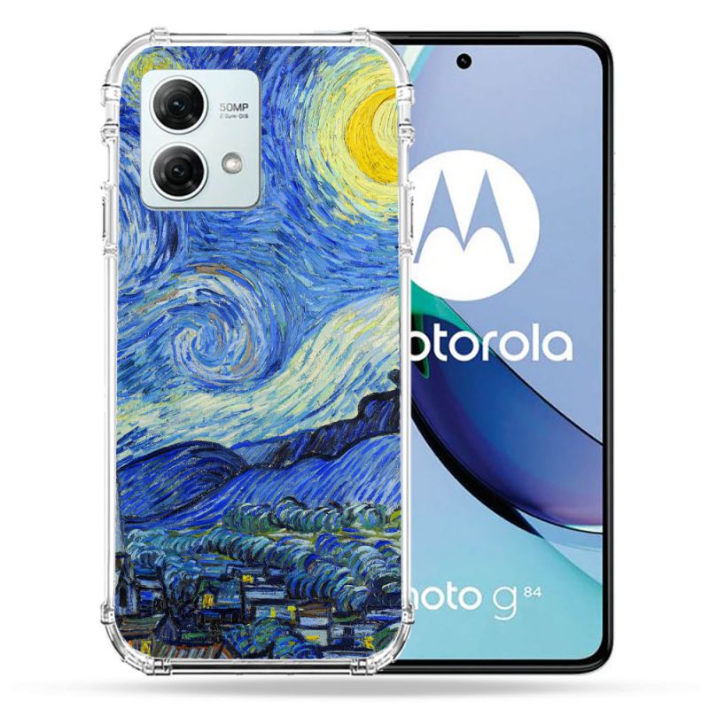 Coque Renforcée Pour Motorola G84 5G Peinture La nuit étoilée