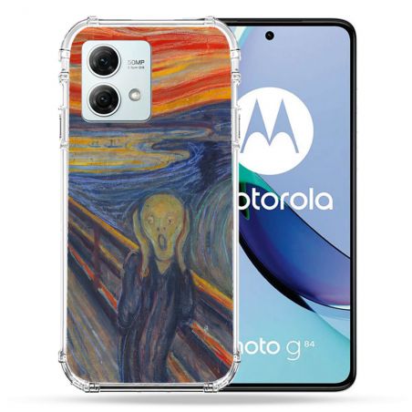Coque Renforcée Pour Motorola G84 5G Peinture Le Cri