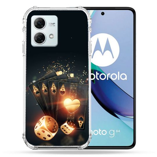 Coque Renforcée Pour Motorola G84 5G Poker Des