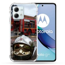 Coque Renforcée Pour Motorola G84 5G Pompier Casque Camion