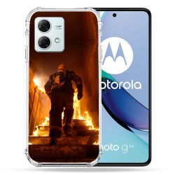 Coque Renforcée Pour Motorola G84 5G Pompier Escalier