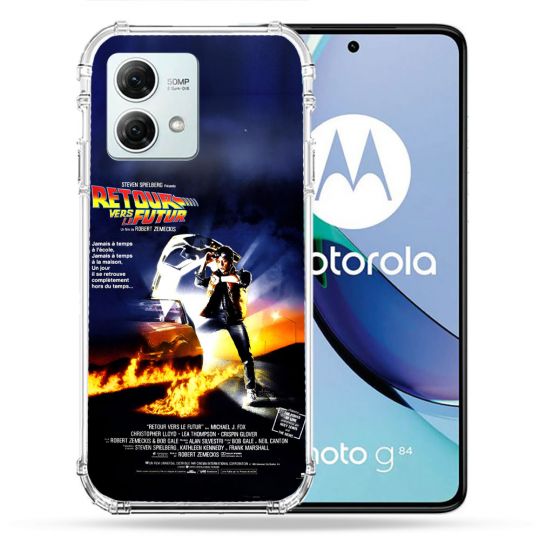 Coque Renforcée Pour Motorola G84 5G Retour Vers Le Futur Affiche