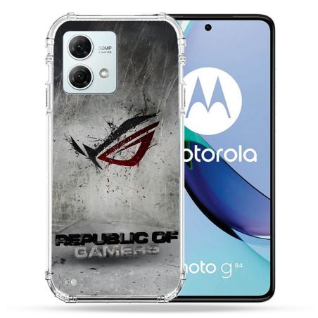 Coque Renforcée Pour Motorola G84 5G ROG Gris