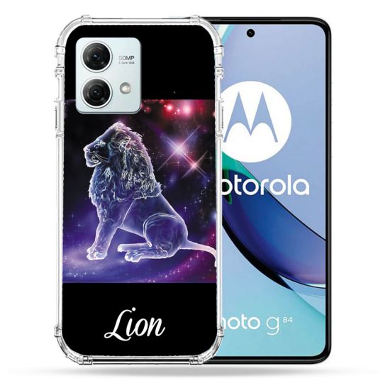 Coque Renforcée Pour Motorola G84 5G Signe Zodiaque 2 Lion