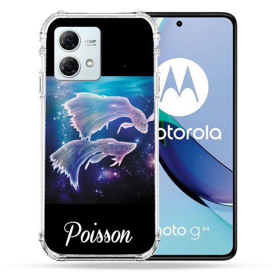 Coque Renforcée Pour Motorola G84 5G Signe Zodiaque 2 Poisson
