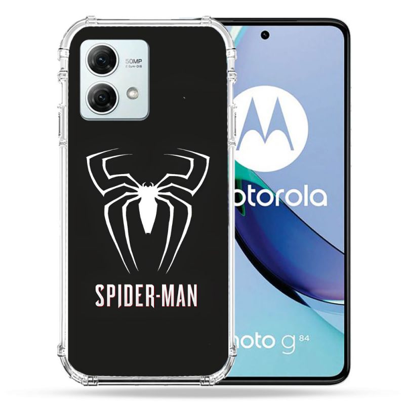 Coque Renforcée Pour Motorola G84 5G Spiderman Logo
