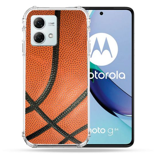 Coque Renforcée Pour Motorola G84 5G Sport Ballon Basket