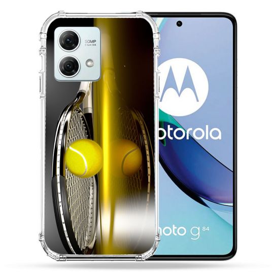 Coque Renforcée Pour Motorola G84 5G Sport Tennis Reflet