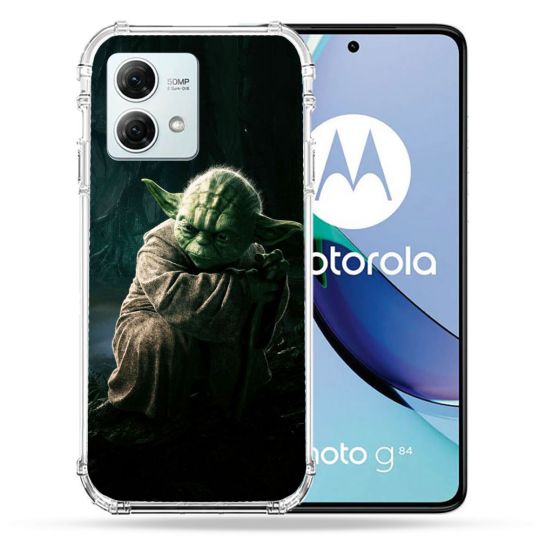 Coque Renforcée Pour Motorola G84 5G Star Wars - Yoda sombre