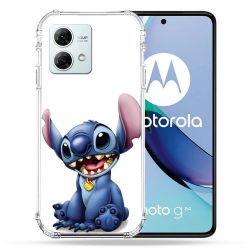 Coque Renforcée Pour Motorola G84 5G Stitch Blanc