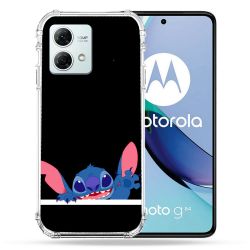 Coque Renforcée Pour Motorola G84 5G Stitch Noir