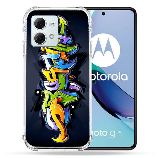 Coque Renforcée Pour Motorola G84 5G Street Art Graffiti