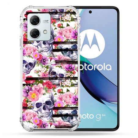 Coque Renforcée Pour Motorola G84 5G Tete de Mort Pattern