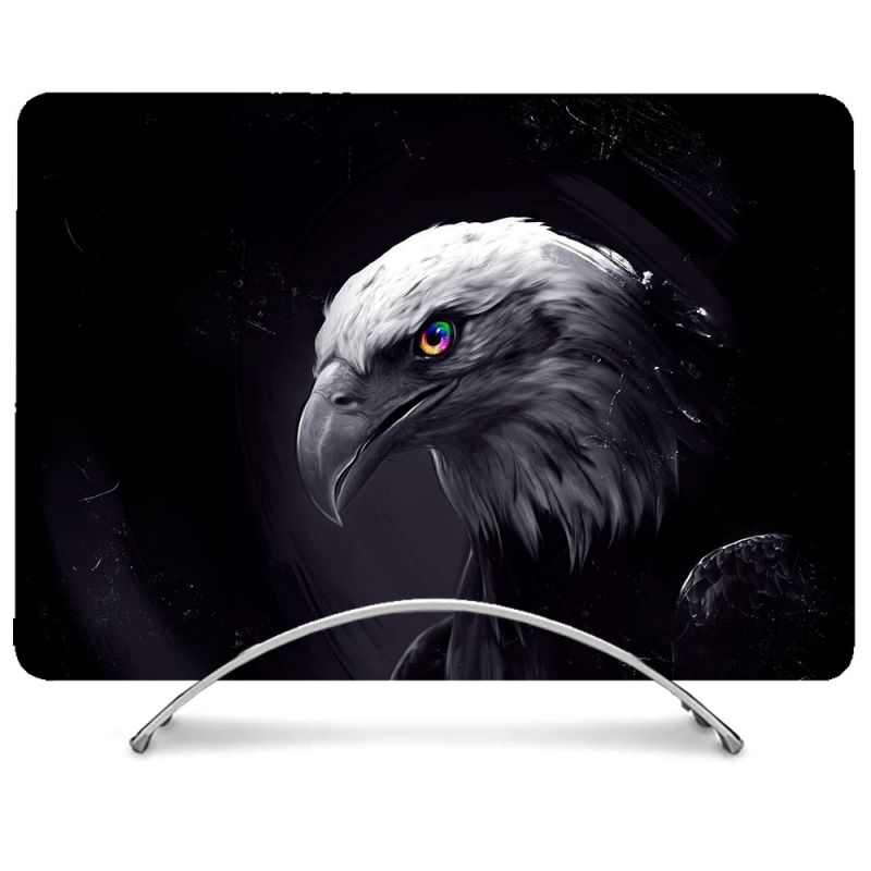 Coque Intégrale Pour MacBook Air M2 M3 13.6 Animal Aigle Royal Noir