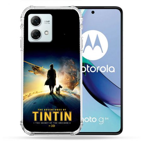 Coque Renforcée Pour Motorola G84 5G Tintin Affiche