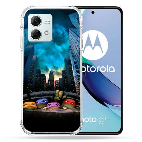 Coque Renforcée Pour Motorola G84 5G Tortue Ninja Ville