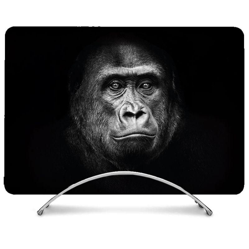 Coque Intégrale Pour MacBook Air M2 M3 13.6 Animal Gorille Noir