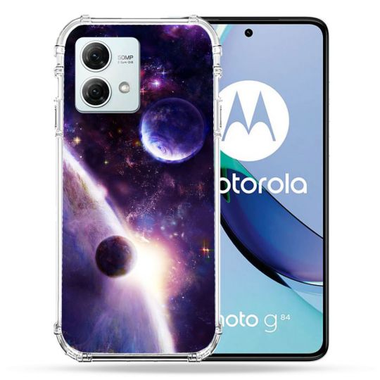 Coque Renforcée Pour Motorola G84 5G Univers Planete Stellaire