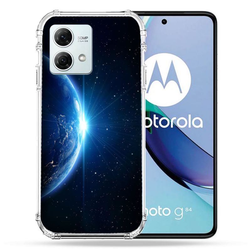 Coque Renforcée Pour Motorola G84 5G Univers Planete Terre