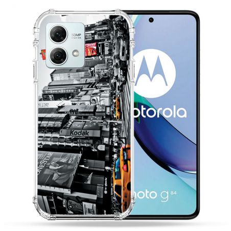 Coque Renforcée Pour Motorola G84 5G Voyage Amerique USA New York Taxi