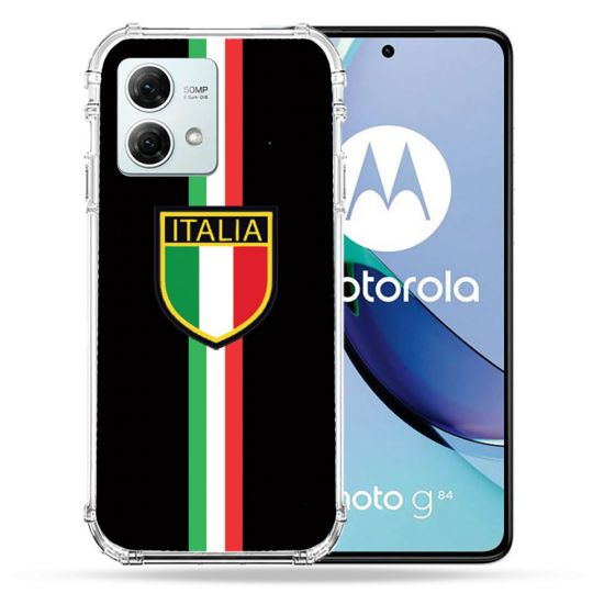 Coque Renforcée Pour Motorola G84 5G Voyage Italie 3 Noir