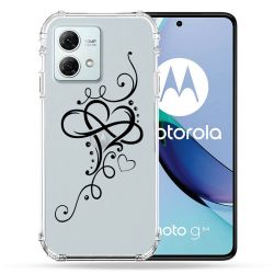 Coque Transparente Pour Motorola G84 5G Cœur infini