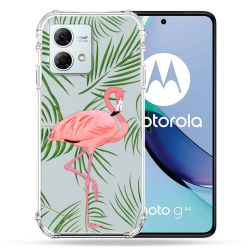 Coque Transparente Pour Motorola G84 5G Flamant Rose