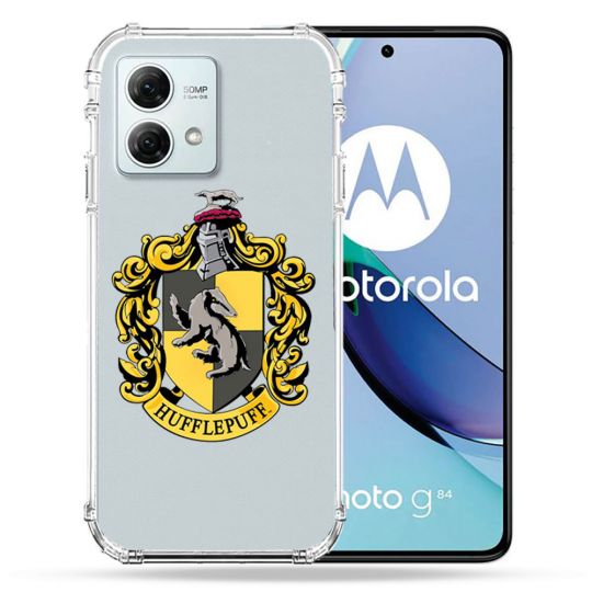 Coque Transparente Pour Motorola G84 5G Harry Potter Hufflepuff