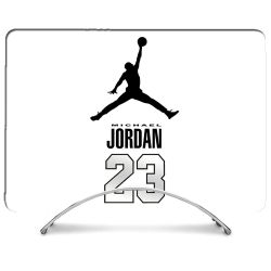 Coque Intégrale Pour MacBook Air M2 M3 13.6 Jordan 23 Blanc