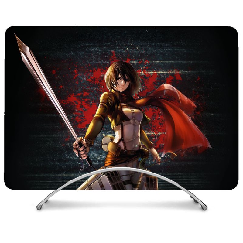 Coque Intégrale Pour MacBook Air M2 M3 13.6 Manga Attaque Titans Mikasa