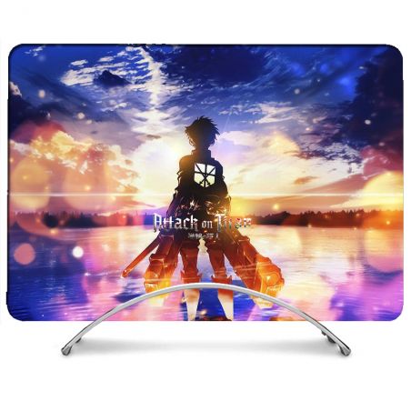 Coque Intégrale Pour MacBook Air M2 M3 13.6 Manga Attaque Titans Soleil