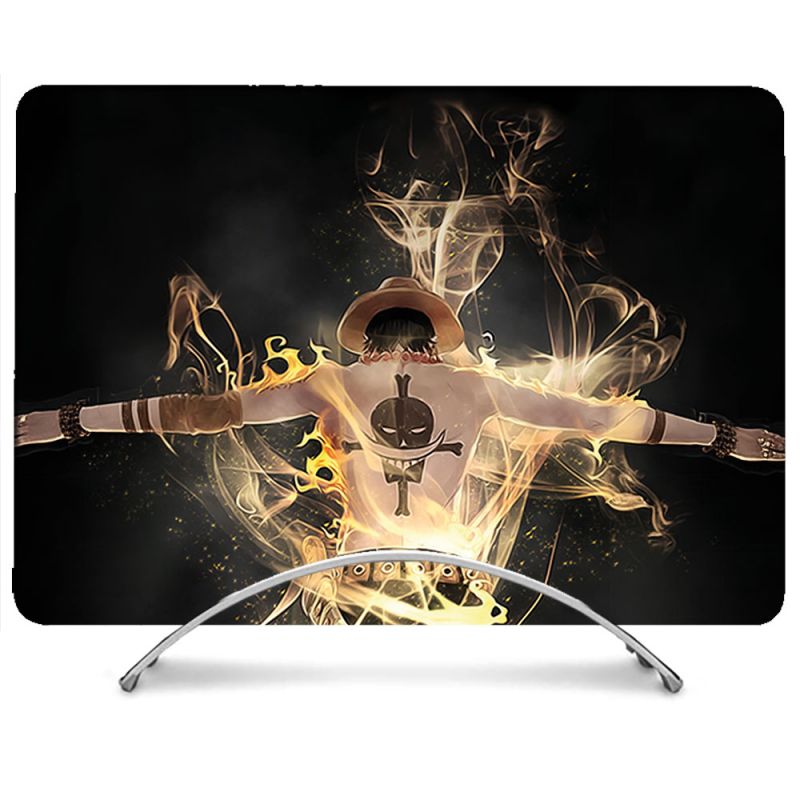 Coque Intégrale Pour MacBook Air M2 M3 13.6 Manga One Piece Ace Noir