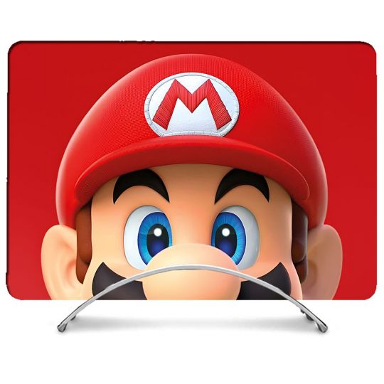 Coque Intégrale Pour MacBook Air M2 M3 13.6 Mario Rouge