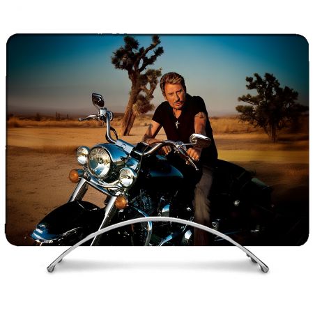 Coque Intégrale Pour MacBook Air M2 M3 13.6 Musique Johnny Hallyday Moto