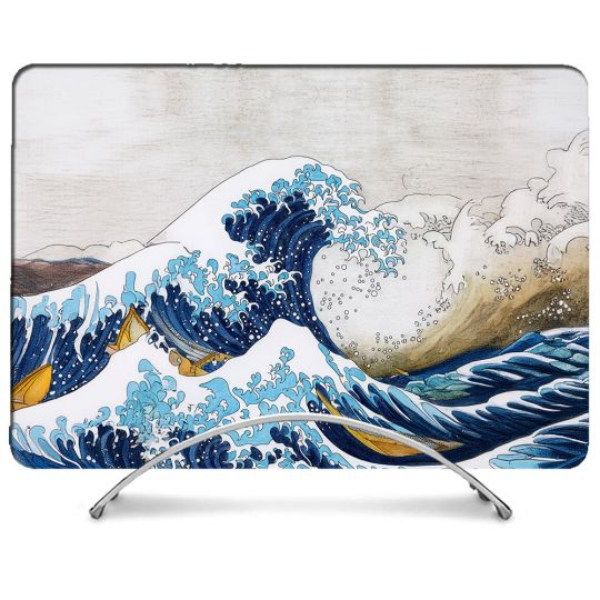 Coque Intégrale Pour MacBook Air M2 M3 13.6 Peinture La Grande Vague