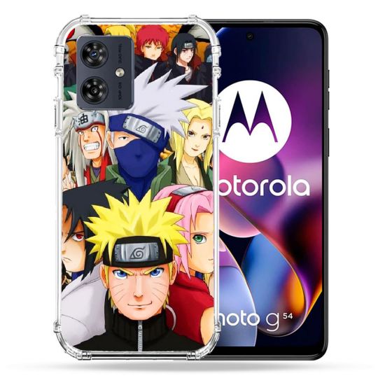 Coque Renforcée Pour Motorola G54 5G Manga Naruto Team