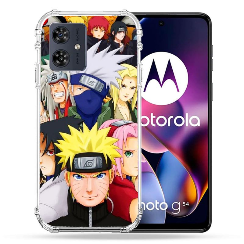 Coque Renforcée Pour Motorola G54 5G Manga Naruto Team