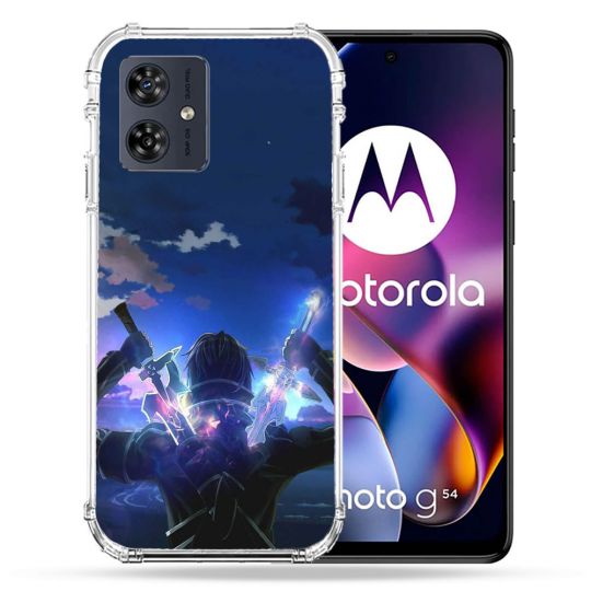 Coque Renforcée Pour Motorola G54 5G Manga SAO sword Art Online Epee