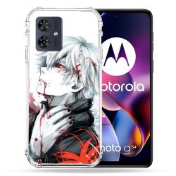 Coque Renforcée Pour Motorola G54 5G Manga Tokyo Ghoul Kaneki Blanc