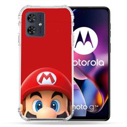 Coque Renforcée Pour Motorola G54 5G Mario Rouge
