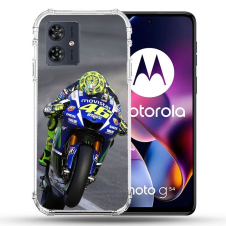 Coque Renforcée Pour Motorola G54 5G Moto Course GP Wheeling 46