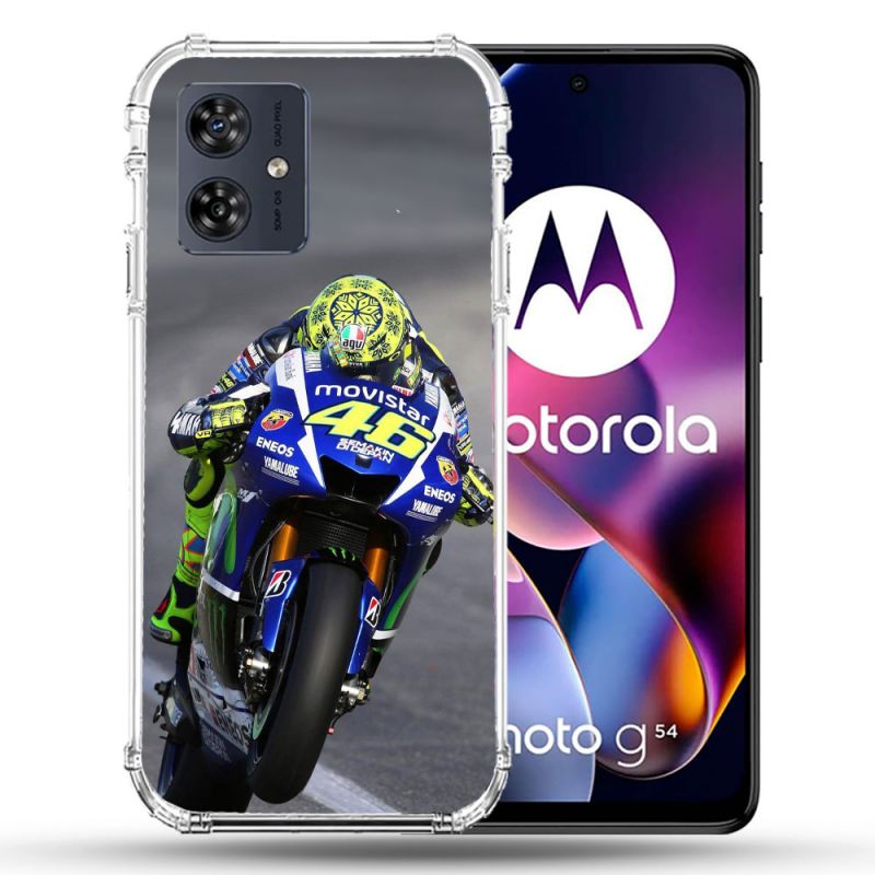 Coque Renforcée Pour Motorola G54 5G Moto Course GP Wheeling 46
