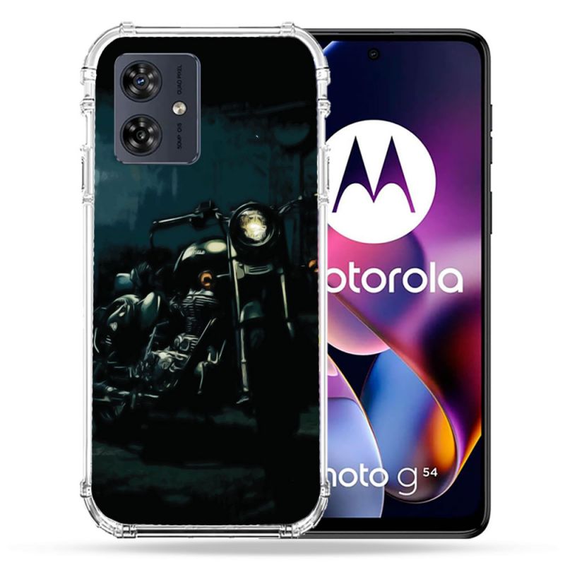 Coque Renforcée Pour Motorola G54 5G Moto Harley Vintage