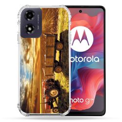 Coque Renforcée Pour Motorola G04 4G Agriculture Tracteur Color