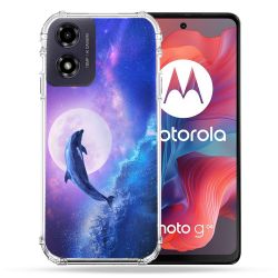 Coque Renforcée Pour Motorola G04 4G Animal Dauphin Vague