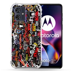 Coque Renforcée Pour Motorola G54 5G Musique Rock Groupe