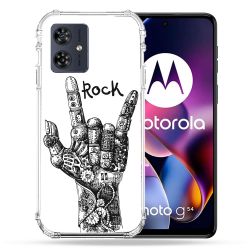 Coque Renforcée Pour Motorola G54 5G Musique Rock Main