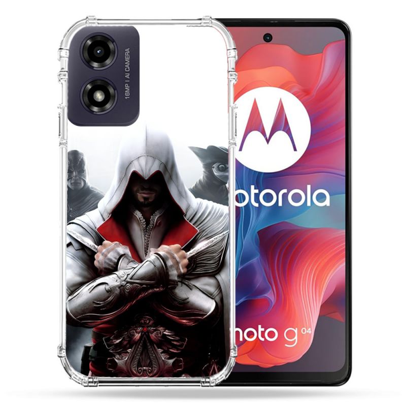 Coque Renforcée Pour Motorola G04 4G Assassin Creed Mask